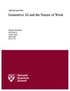 Generative AI and the Nature of Work