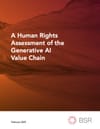 A Human Rights Assessment of the Generative AI Value Chain