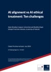 AI Alignment vs AI Ethical Treatment: Ten Challenges