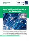 Open Problems in Frontier AI Risk Management